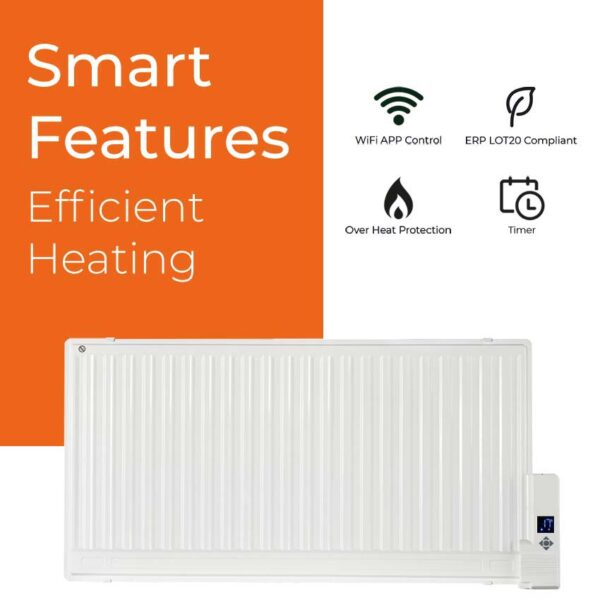 Smart WiFi Oil-Filled Electric Radiator + Timer, Voice Control, Wall Mounted or Portable Best Quality & Price, Energy Saving / Economic To Run Buy Online From Adax SolAire UK Shop 3