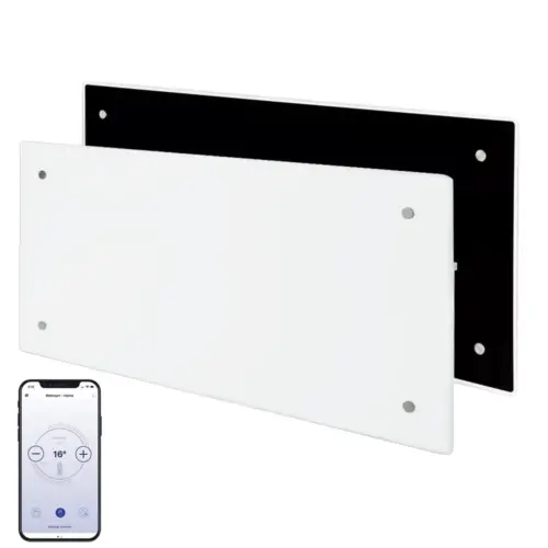 Adax Clea WiFi Glass Electric Panel Heater Convector Radiator Wall Mounted Main