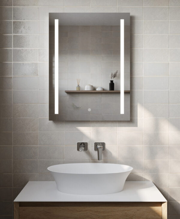 JURA, Modern Illuminated LED Mirror with Demister and Shaver Socket Best Quality & Price, Energy Saving / Economic To Run Buy Online From Adax SolAire UK Shop 8