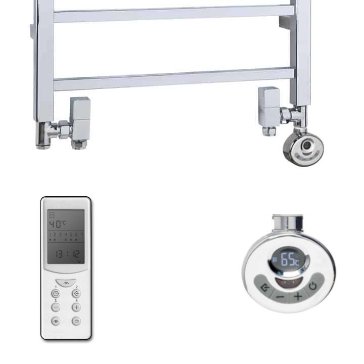 Dual Fuel Kit F For Towel Warmers: Thermostatic Heating Element & Square Valves Best Quality & Price, Energy Saving / Economic To Run Buy Online From Adax SolAire UK Shop