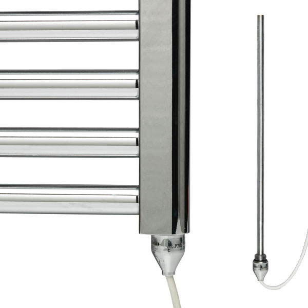 Bray Straight or Flat Heated Towel Rail / Warmer / Radiator, Chrome – Electric Best Quality & Price, Energy Saving / Economic To Run Buy Online From Adax SolAire UK Shop 5