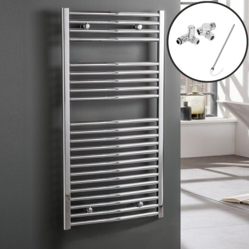 Bray Curved Heated Towel Rail / Warmer / Radiator, Chrome – Dual Fuel, Electric Best Quality & Price, Energy Saving / Economic To Run Buy Online From Adax SolAire UK Shop 2