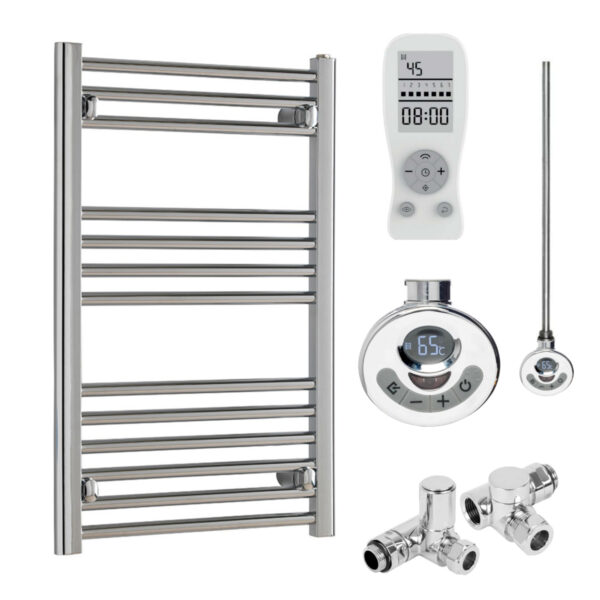 Bray Straight Heated Towel Rail / Warmer, Chrome – Dual Fuel, Thermostat + Timer Best Quality & Price, Energy Saving / Economic To Run Buy Online From Adax SolAire UK Shop 5