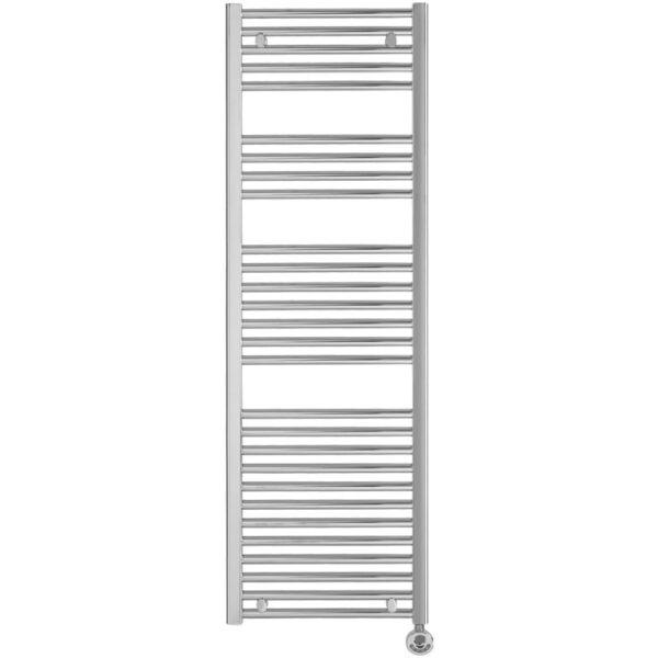 Bray Straight Towel Warmer / Heated Bathroom Towel Rail, Chrome – Electric, Thermostat + Timer Best Quality & Price, Energy Saving / Economic To Run Buy Online From Adax SolAire UK Shop 32