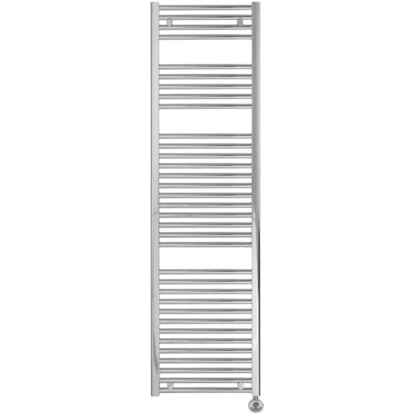Bray Straight Towel Warmer / Heated Bathroom Towel Rail, Chrome – Electric, Thermostat + Timer Best Quality & Price, Energy Saving / Economic To Run Buy Online From Adax SolAire UK Shop 33