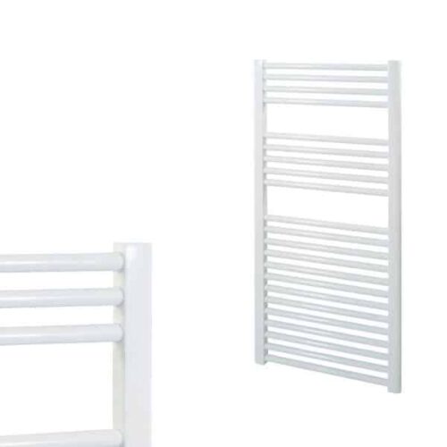 Straight White Central Heating Towel Rails – The Bray