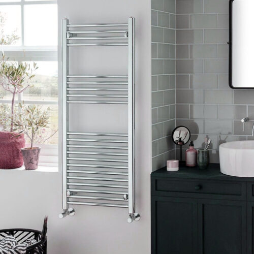 Bray Straight Towel Warmer / Heated Towel Rail Radiator, Chrome – Central Heating Best Quality & Price, Energy Saving / Economic To Run Buy Online From Adax SolAire UK Shop