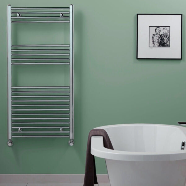 Bray Straight Towel Warmer / Heated Towel Rail Radiator, Chrome – Central Heating Best Quality & Price, Energy Saving / Economic To Run Buy Online From Adax SolAire UK Shop 3