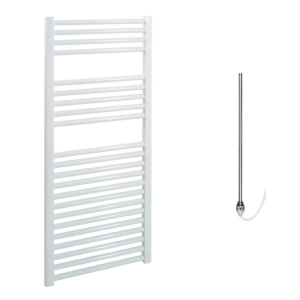 Bray Straight or Flat Heated Bathroom Towel Rail / Warmer / Radiator, White – Electric Best Quality & Price, Energy Saving / Economic To Run Buy Online From Adax SolAire UK Shop 11