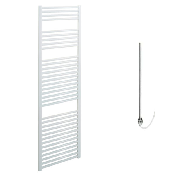 Bray Straight or Flat Heated Bathroom Towel Rail / Warmer / Radiator, White – Electric Best Quality & Price, Energy Saving / Economic To Run Buy Online From Adax SolAire UK Shop 12