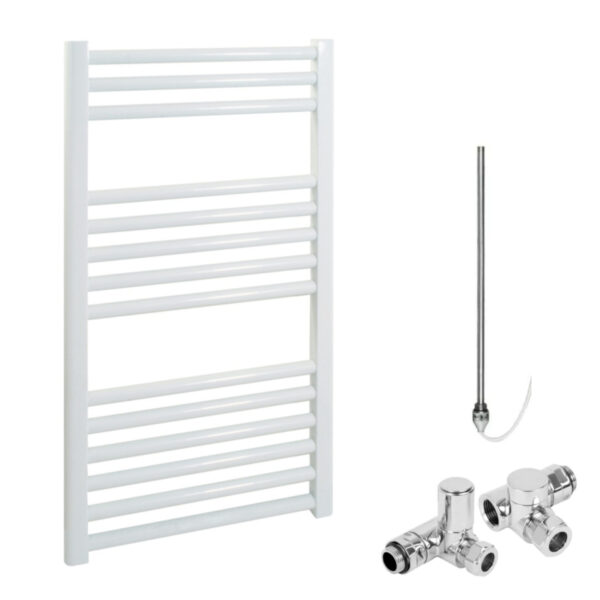 Bray Straight or Flat Heated Towel Rail / Warmer, White – Dual Fuel, Electric Best Quality & Price, Energy Saving / Economic To Run Buy Online From Adax SolAire UK Shop 5
