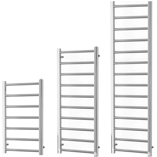 ALPINE Modern Heated Towel Rail / Warmer / Radiator, Chrome – Central Heating Best Quality & Price, Energy Saving / Economic To Run Buy Online From Adax SolAire UK Shop 2