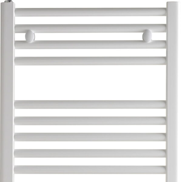 Bray Straight Towel Warmer / Heated Towel Rail, White – Electric, Thermostat + Timer Best Quality & Price, Energy Saving / Economic To Run Buy Online From Adax SolAire UK Shop 21
