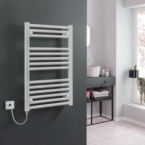 Bray Straight or Flat Heated Bathroom Towel Rail / Warmer / Radiator, White – Electric Best Quality & Price, Energy Saving / Economic To Run Buy Online From Adax SolAire UK Shop 18