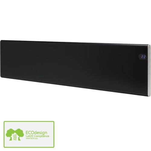 Adax Neo Electric Panel Heater Black Low Profile Skirting Electric Panel Heater