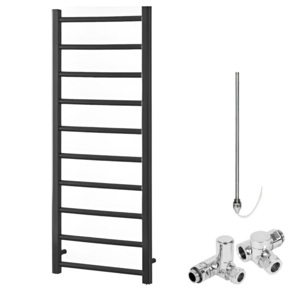 Alpine Anthracite Modern Heated Towel Rail / Warmer – Dual Fuel Best Quality & Price, Energy Saving / Economic To Run Buy Online From Adax SolAire UK Shop 5