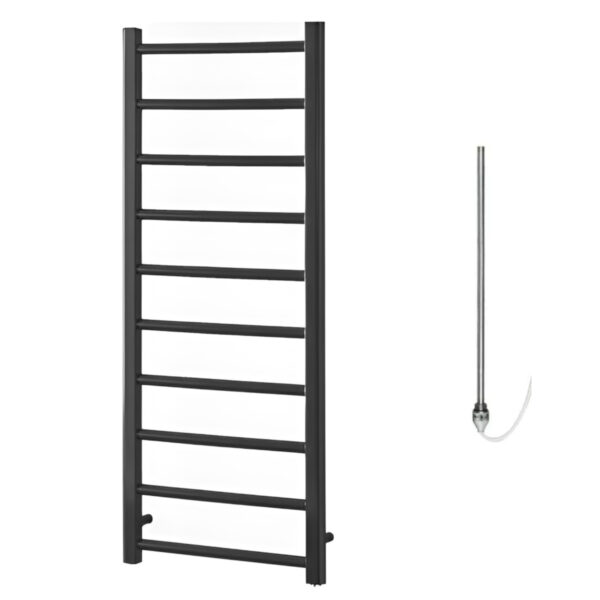 Alpine Anthracite Modern Heated Towel Rail / Warmer Bathroom Radiator Electric Best Quality & Price, Energy Saving / Economic To Run Buy Online From Adax SolAire UK Shop 5