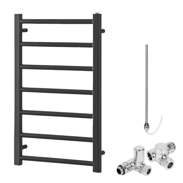 Alpine Anthracite Modern Heated Towel Rail / Warmer – Dual Fuel Best Quality & Price, Energy Saving / Economic To Run Buy Online From Adax SolAire UK Shop 4