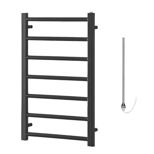 Alpine Anthracite Modern Heated Towel Rail / Warmer Bathroom Radiator Electric Best Quality & Price, Energy Saving / Economic To Run Buy Online From Adax SolAire UK Shop 4