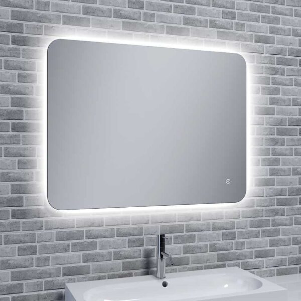 Rona Slim, Illuminated LED Mirror With Mood Light with Demister Best Quality & Price, Energy Saving / Economic To Run Buy Online From Adax SolAire UK Shop 10