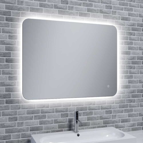 Rona Slim, Illuminated LED Mirror With Mood Light with Demister Best Quality & Price, Energy Saving / Economic To Run Buy Online From Adax SolAire UK Shop 2