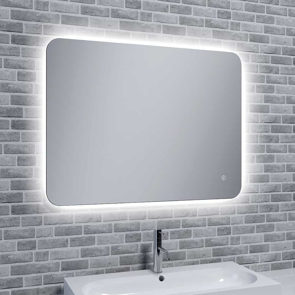 Rona Slim, Illuminated LED Mirror With Mood Light with Demister Best Quality & Price, Energy Saving / Economic To Run Buy Online From Adax SolAire UK Shop
