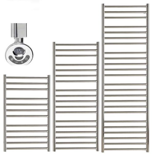 Braddan Stainless Steel Heated Towel Rail / Warmer – R3 Electric + Thermostat, Timer Best Quality & Price, Energy Saving / Economic To Run Buy Online From Adax SolAire UK Shop 11