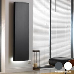 Radialight Icon Vertical Electric Radiator Wall Mounted, WiFi & Timer, IP24