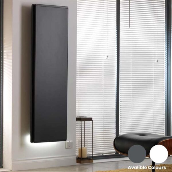 Radialight ICON, Vertical Wall Mounted Electric Radiator / Radiant Heater with WiFi, Thermostat and Timer Best Quality & Price, Energy Saving / Economic To Run Buy Online From Adax SolAire UK Shop 2