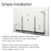 ADAX Neo Slimline Electric Panel Heater, Wall Mounted Radiator with ...