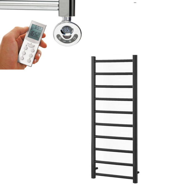 Alpine Anthracite Heated Towel Rail / Warmer – Electric + Thermostat, Timer Best Quality & Price, Energy Saving / Economic To Run Buy Online From Adax SolAire UK Shop 20