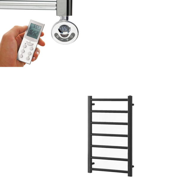 Alpine Anthracite Heated Towel Rail / Warmer – Electric + Thermostat, Timer Best Quality & Price, Energy Saving / Economic To Run Buy Online From Adax SolAire UK Shop 8