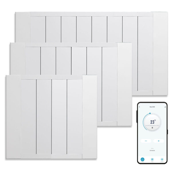 EXO Ceramic Electric Radiator with Thermostat Timer and WiFi Control Best Quality & Price, Energy Saving / Economic To Run Buy Online From Adax SolAire UK Shop 2