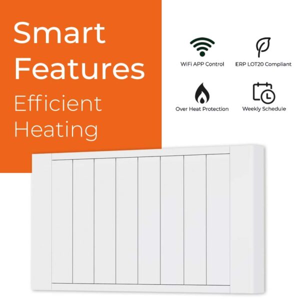 EXO Ceramic Electric Radiator with Thermostat Timer and WiFi Control Best Quality & Price, Energy Saving / Economic To Run Buy Online From Adax SolAire UK Shop 16
