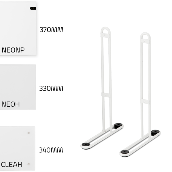 Leg Brackets For Adax NEO, CLEA, WiFi Standard Height Models, Portable, Floor Mounting Best Quality & Price, Energy Saving / Economic To Run Buy Online From Adax SolAire UK Shop 6