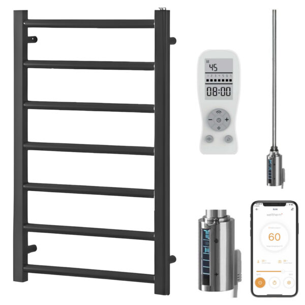 Alpine Anthracite | Smart Electric Towel Rail with Thermostat, Timer + WiFi Control Best Quality & Price, Energy Saving / Economic To Run Buy Online From Adax SolAire UK Shop 5