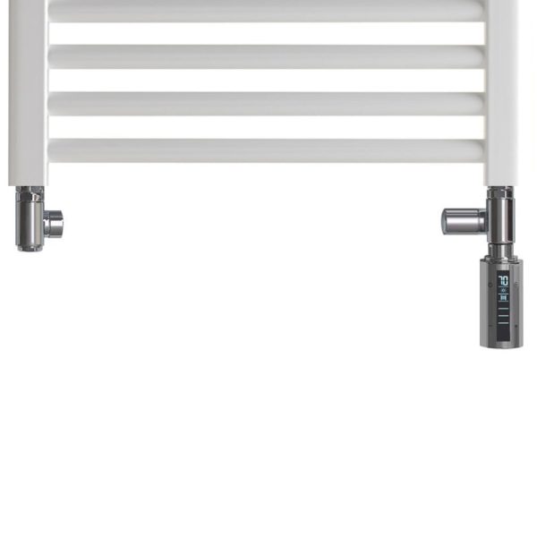 Bray Straight White | Dual Fuel Towel Rail with Thermostat, Timer + WiFi Control Best Quality & Price, Energy Saving / Economic To Run Buy Online From Adax SolAire UK Shop 17