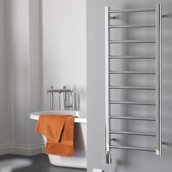 Alpine Chrome | Dual Fuel Towel Rail with Thermostat, Timer + WiFi Control Best Quality & Price, Energy Saving / Economic To Run Buy Online From Adax SolAire UK Shop 7