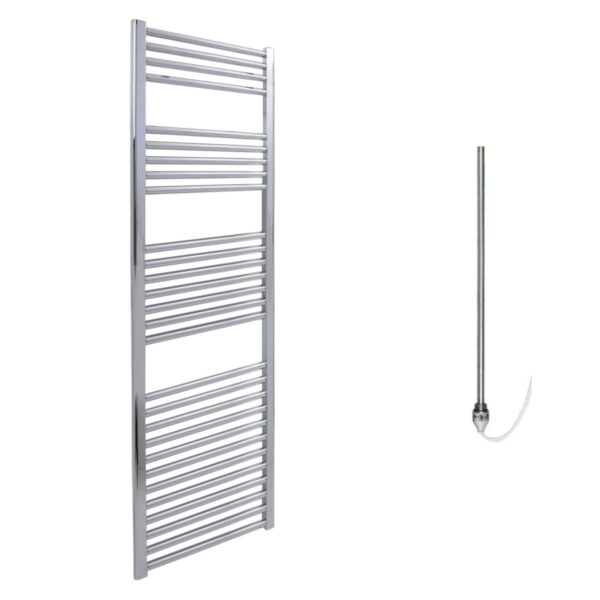 Bray Straight or Flat Heated Towel Rail / Warmer / Radiator, Chrome – Electric Best Quality & Price, Energy Saving / Economic To Run Buy Online From Adax SolAire UK Shop 13