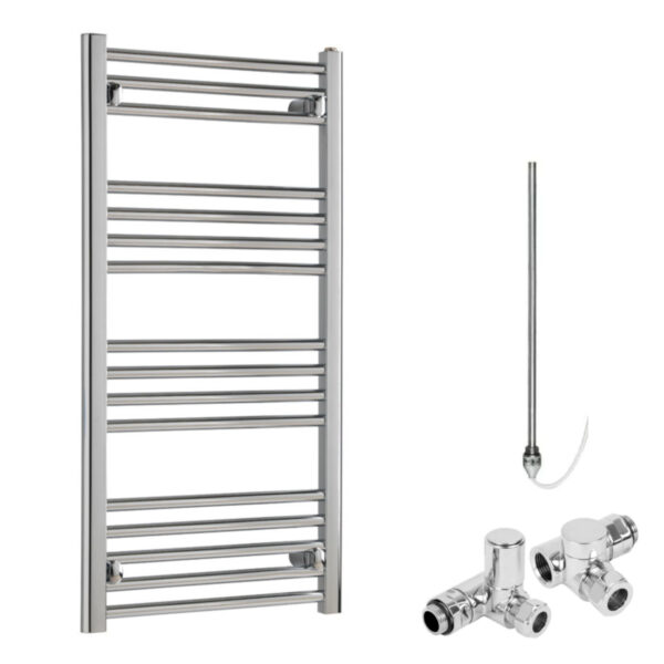 Bray Straight Flat Heated Towel Rail / Warmer / Radiator, Chrome – Dual Fuel Best Quality & Price, Energy Saving / Economic To Run Buy Online From Adax SolAire UK Shop 11