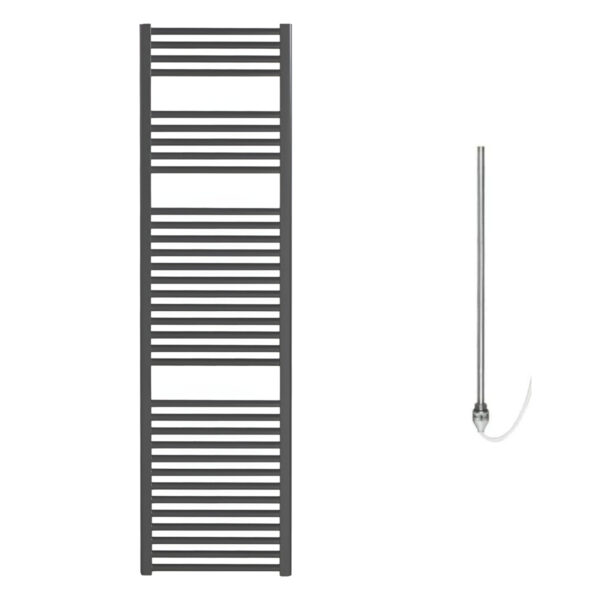 Bray Anthracite Straight Heated Towel Rail Radiator – Electric Best Quality & Price, Energy Saving / Economic To Run Buy Online From Adax SolAire UK Shop 4