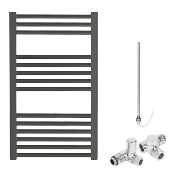 Bray Anthracite Straight Heated Towel Rail Radiator – Dual Fuel Best Quality & Price, Energy Saving / Economic To Run Buy Online From Adax SolAire UK Shop 3