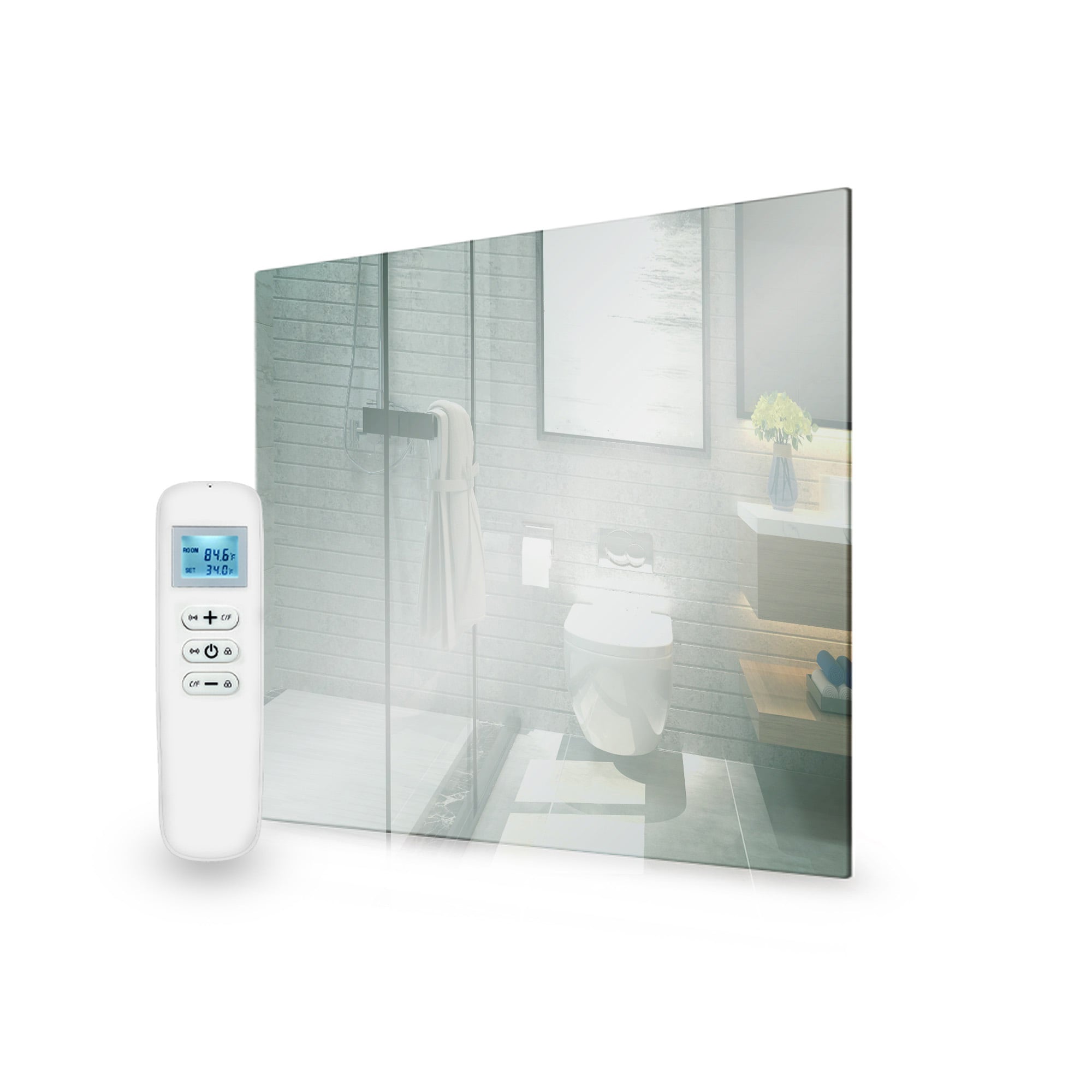 Mirror WiFi Infrared Panel Heater 320W Remote