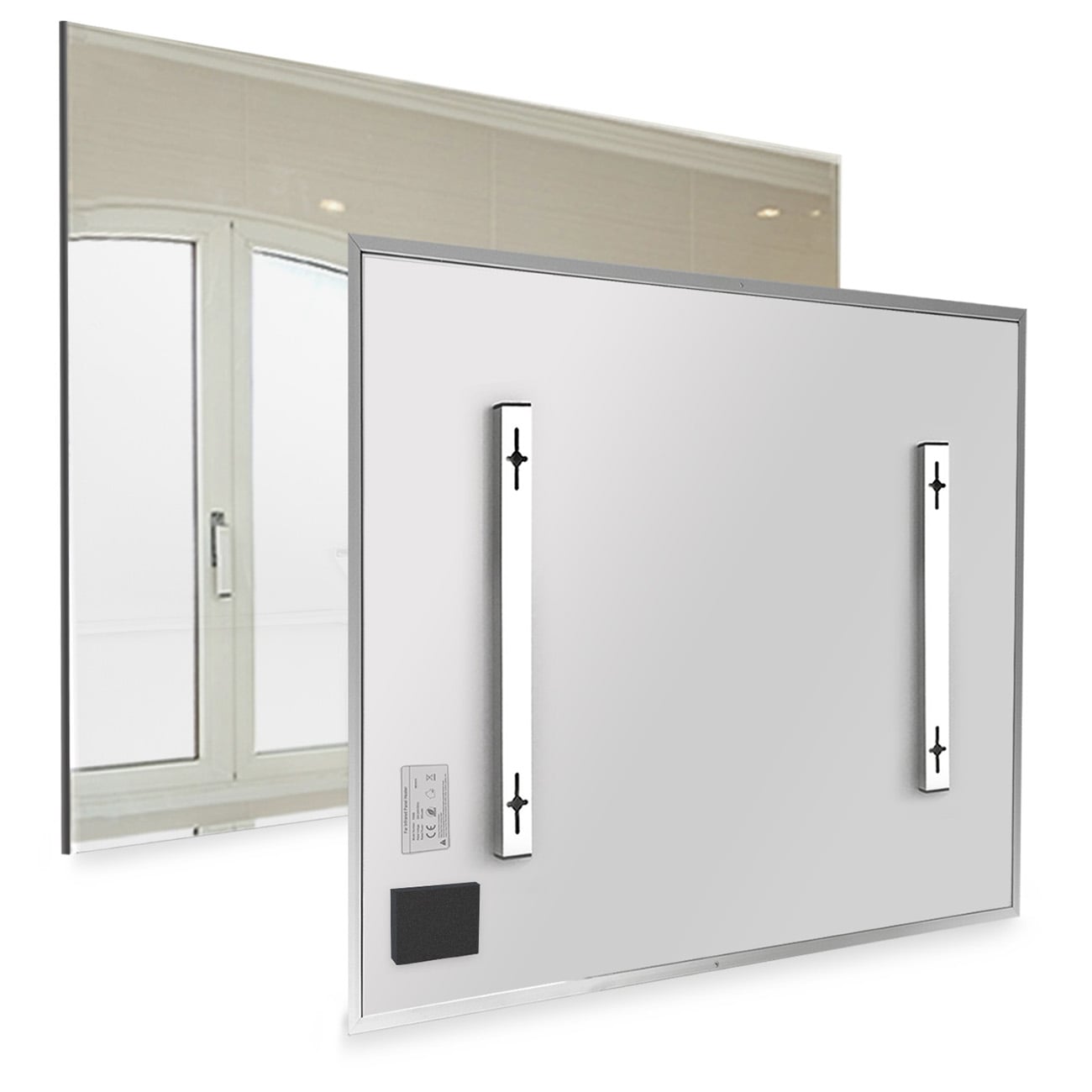Mirror WiFi Infrared Panel Heater Front Back