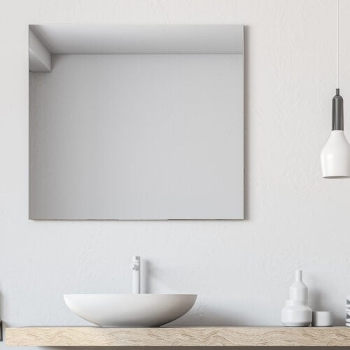 Mirror WiFi Infrared Panel Heater Front View Wall Mounted