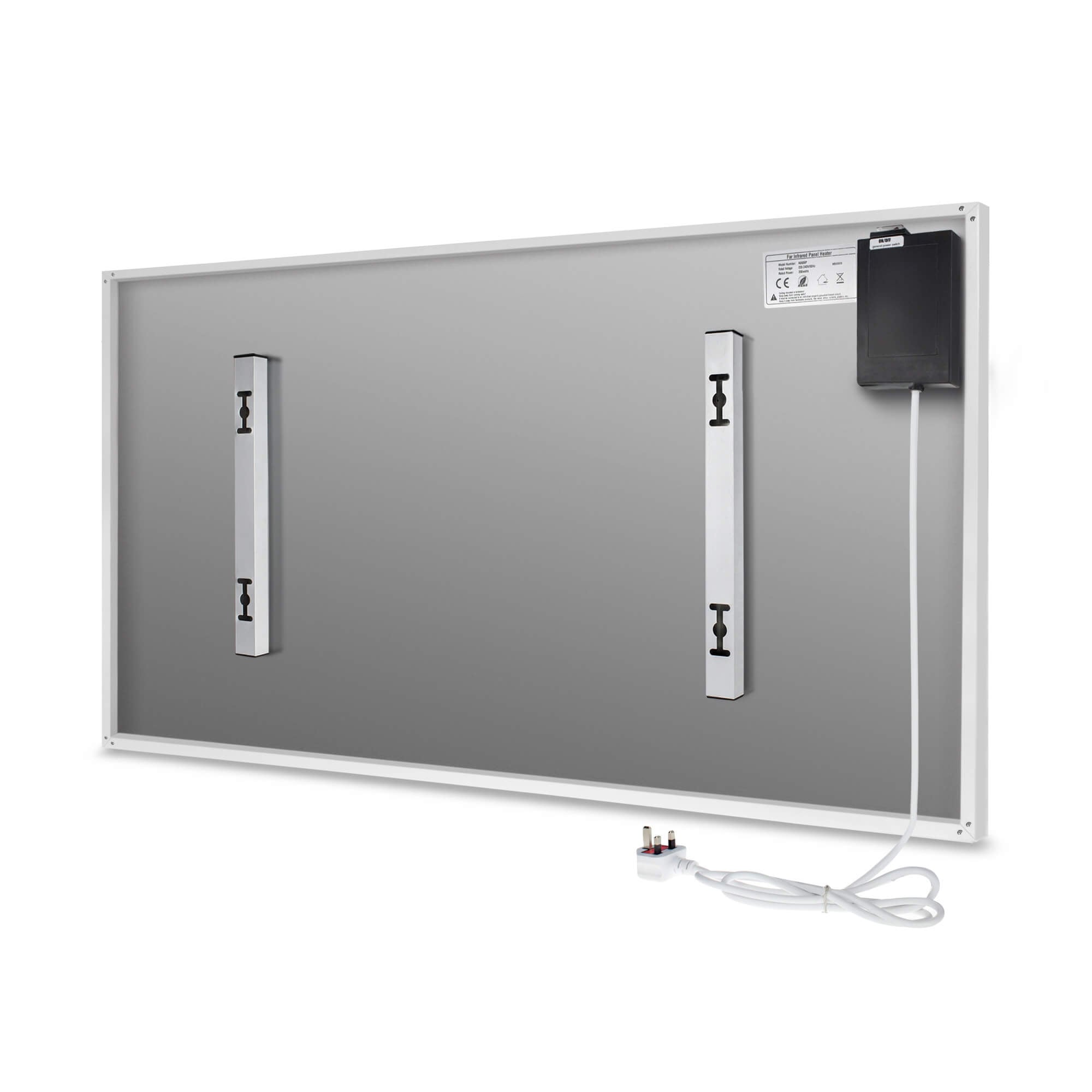 Smart WiFi Infrared Panel Heater 900W Rear