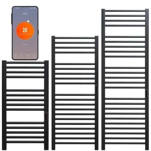 Solaire Sulby Dry Stainless Steel Electric Towel Rail WiFi Smart App Radiators