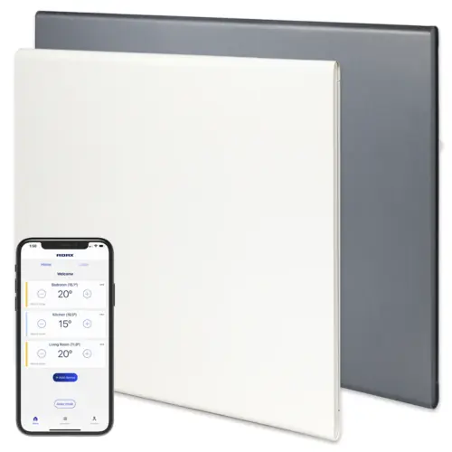 Adax Compact WiFi Electric Panel Heater Wall Radiator Energy Efficient 600W 400W White Grey