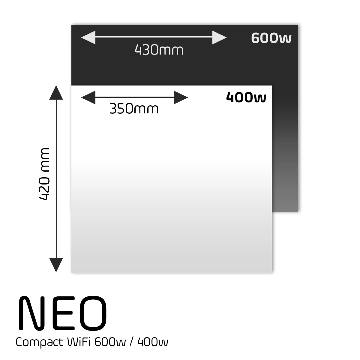 Adax Neo Compact Size Guide 600W 400W