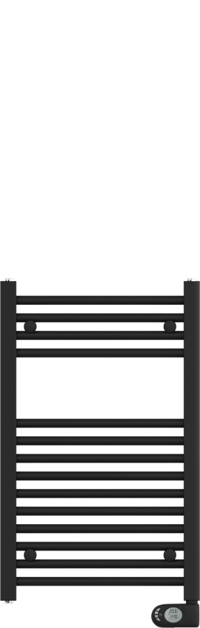 ADAX Comfort 50-80-300 black electric heated towel rail, 500 x 800 mm, 300W